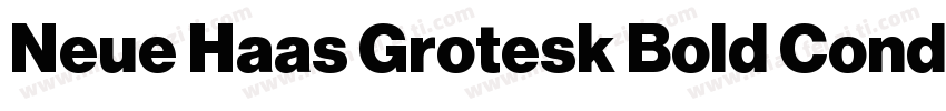 Neue Haas Grotesk Bold Condensed字体转换